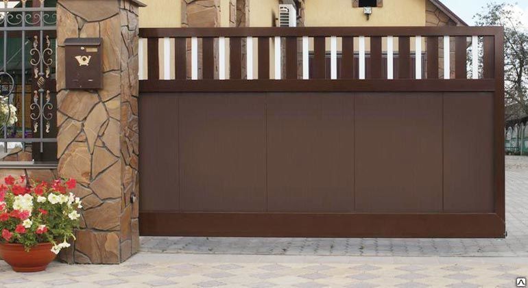 Откатные ворота Alutech